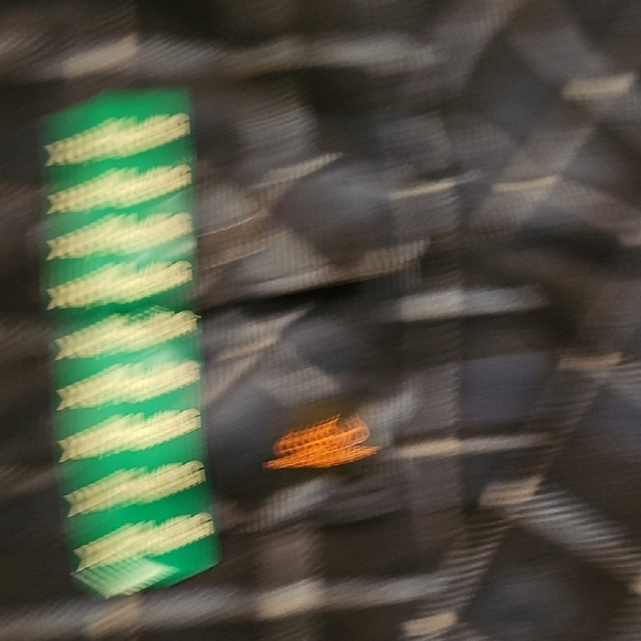 Realtree Navy and White Plaid Button-Down Shacket - Picture 3 of 8